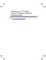 Thinking in C++ Volume 2 by Eckel Bruce.pdf